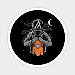 Astronaut Skate Algorand ALGO Coin To The Moon Crypto Token Cryptocurrency Wallet Birthday Gift For Men Women Magnet